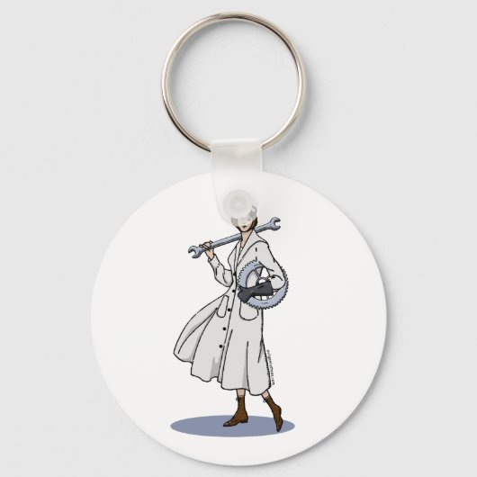 Steampunkingenieur Schlüsselanhänger (Vorderseite)