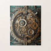 Steampunkinneres Arbeiten mit großer Uhr Puzzle (Vertikal)
