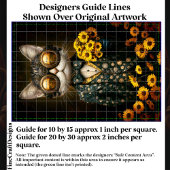 Steampunkkatze, floraler Anzug, Blume CY9R Decoupa Seidenpapier