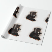 Steampunkkatze Geschenkpapier (Ungerollt)