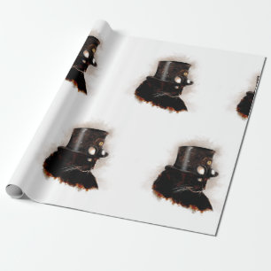 Steampunkkatze Geschenkpapier