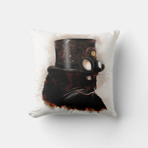 Steampunkkatze Kissen