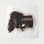 Steampunkkatze Wandteppich (Vorderseite (Horizontal))