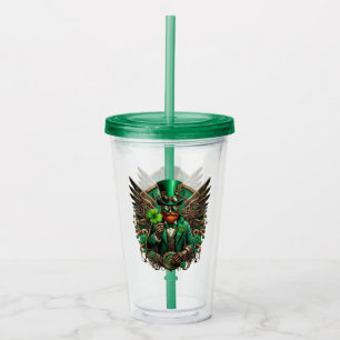 Steampunkklee am St. Patrick's Day Acryltrinkbecher