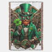 Steampunkklee am St. Patrick's Day Decke (Vorderseite Vertikal)