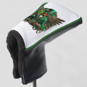 Steampunkklee am St. Patrick's Day Golf Headcover (3/4 Vorderseite)