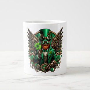 Steampunkklee am St. Patrick's Day Jumbo-Tasse