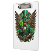 Steampunkklee am St. Patrick's Day Klemmbrett (Links)