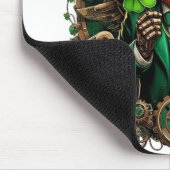 Steampunkklee am St. Patrick's Day Mousepad (Ecke)