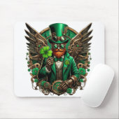 Steampunkklee am St. Patrick's Day Mousepad (Mit Mouse)