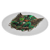 Steampunkklee am St. Patrick's Day Schneidebrett (Ecke)