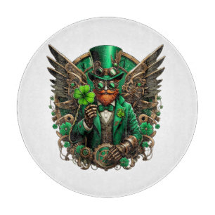 Steampunkklee am St. Patrick's Day Schneidebrett