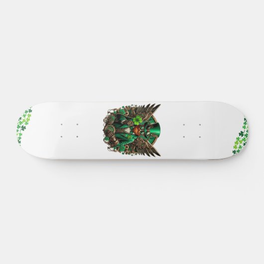Steampunkklee am St. Patrick's Day Skateboard (Horizontal)