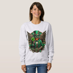 Steampunkklee am St. Patrick's Day Sweatshirt