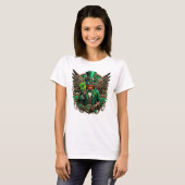 Steampunkklee am St. Patrick's Day T-Shirt (Vorne ganz)