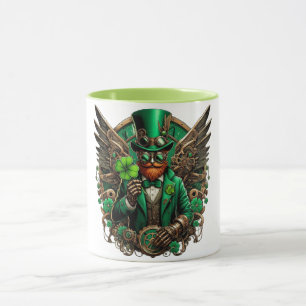 Steampunkklee am St. Patrick's Day Tasse