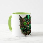 Steampunkklee am St. Patrick's Day Tasse (Vorderseite Links)