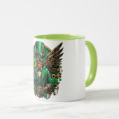 Steampunkklee am St. Patrick's Day Tasse (VorderseiteRechts)