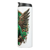 Steampunkklee am St. Patrick's Day Thermosbecher (Nach rechts gedreht)