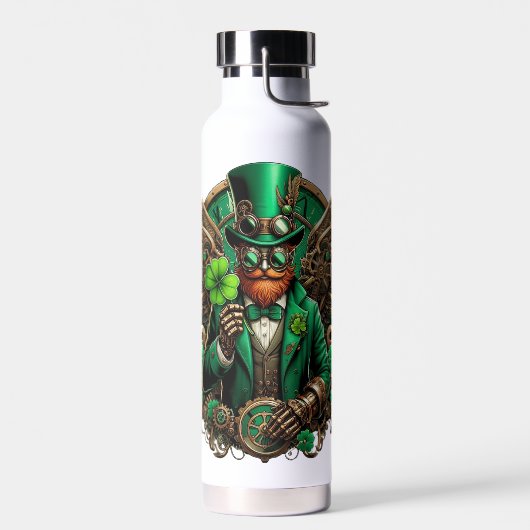 Steampunkklee am St. Patrick's Day Trinkflasche (Links)