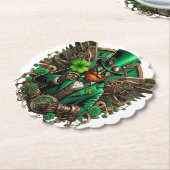 Steampunkklee am St. Patrick's Day Untersetzer (angewinkelt)