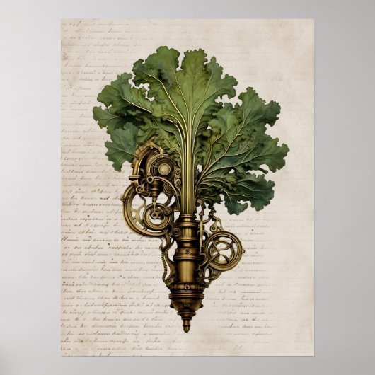 Steampunkkohl, Küche Poster (Vorne)