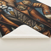 SteampunkLöwe in einem Anzug Sherpadecke (3/4)