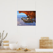 Steampunkmaschine Poster (Küche)