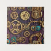 Steampunkmaschinen-Tapestry Wandteppich (Vorderseite (Horizontal))