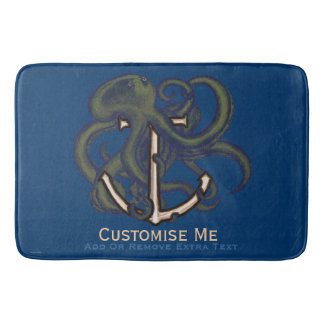 Steampunkoktopus über Anker Badematte