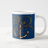 Steampunkoktopus über Anker Jumbo-Tasse (Rechts)