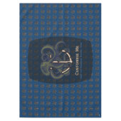 Steampunkoktopus über Anker Tischdecke (Vorderseite)