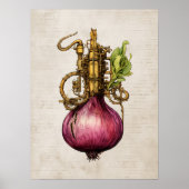 Steampunkonion, Küche Poster (Vorne)