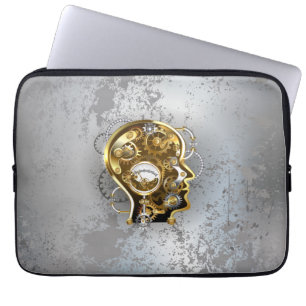 Steampunkopf mit Manometer Laptopschutzhülle