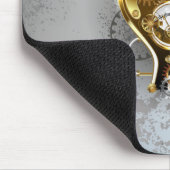 Steampunkopf mit Manometer Mousepad (Ecke)