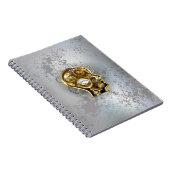 Steampunkopf mit Manometer Notizblock (Rechte Seite)