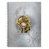 Steampunkopf mit Manometer Notizblock (Vorderseite)