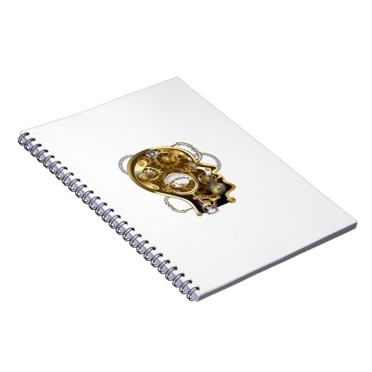 Steampunkopf mit Manometer Notizblock (Rechte Seite)