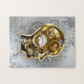 Steampunkopf mit Manometer Puzzle (Horizontal)