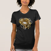 Steampunkopf mit Manometer T-Shirt (Vorderseite)