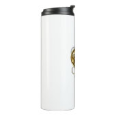 Steampunkopf mit Manometer Thermosbecher (Nach links gedreht)