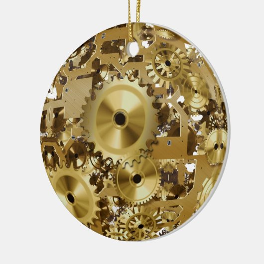 Steampunkornament Keramikornament (Links)