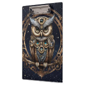 Steampunkowl gegen den Sternenhimmel Klemmbrett (Links)