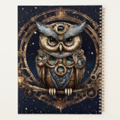 Steampunkowl gegen den Sternenhimmel Planer (Rückseite)