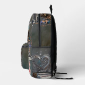 Steampunkpiano mit Herz Bedruckter Rucksack (Rechts)