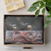 Steampunkrost-Rostpferd mit Gängen Seidenpapier (Geschenk)