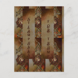 STEAMPUNKS FÜR TRUMP POSTKARTE