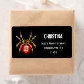 Steampunkspinne auf schwarz (Insitu)