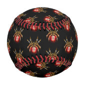 Steampunkspinne auf schwarz baseball (Rückseite)