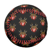 Steampunkspinne auf schwarz baseball (Vorderseite Links)